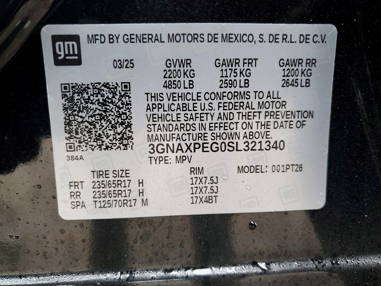 Chevrolet Equinox Lt