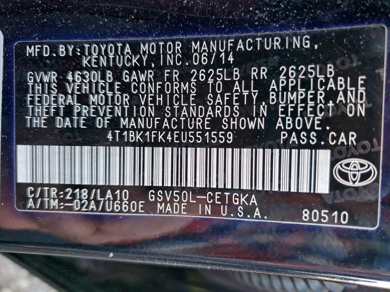 Toyota Camry Se