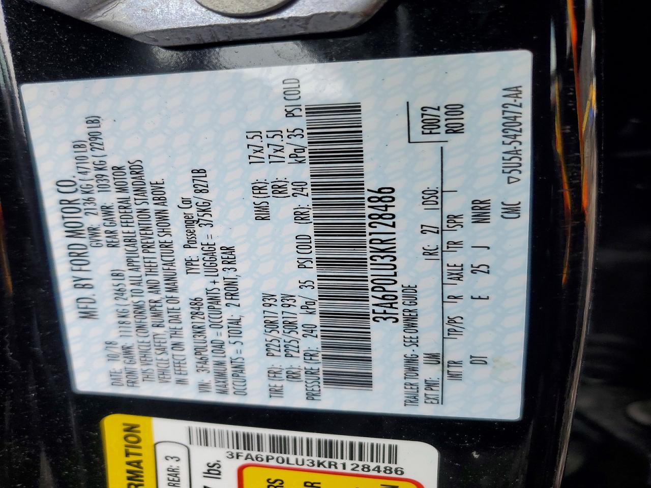 Ford Fusion Se