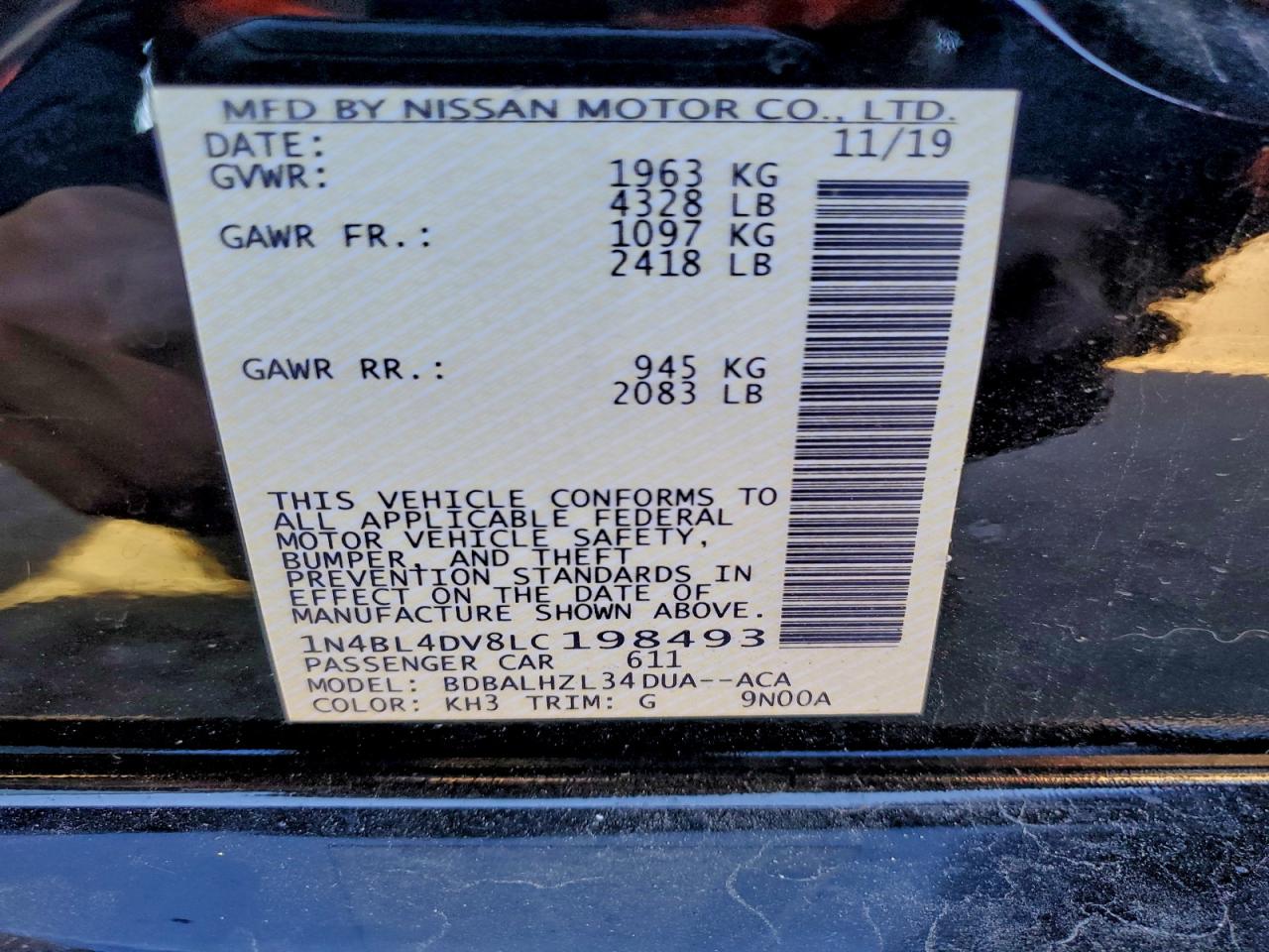 Nissan Altima Sv