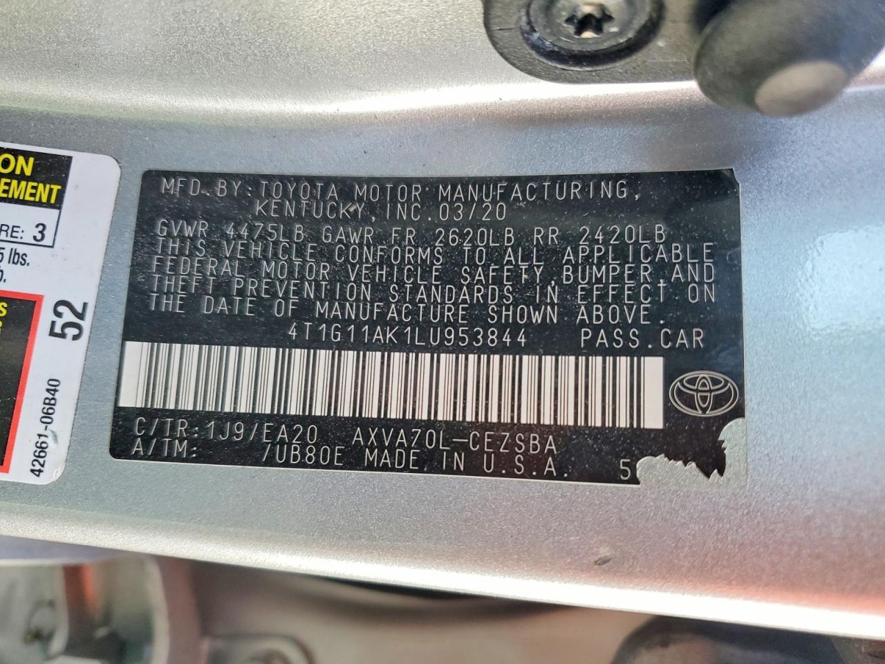 Toyota Camry Se