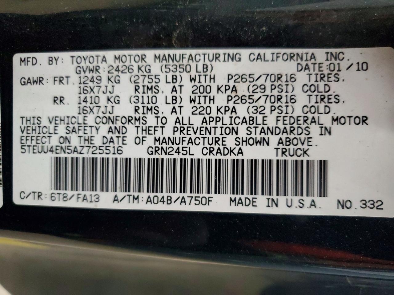 Toyota Tacoma V6