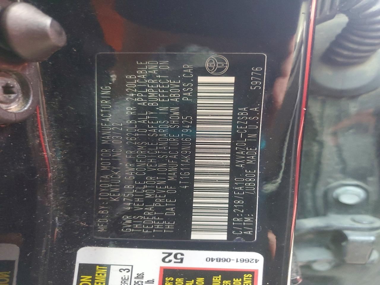 Toyota Camry Se
