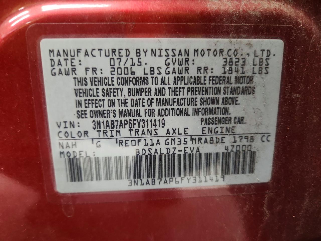 Nissan Sentra Sv