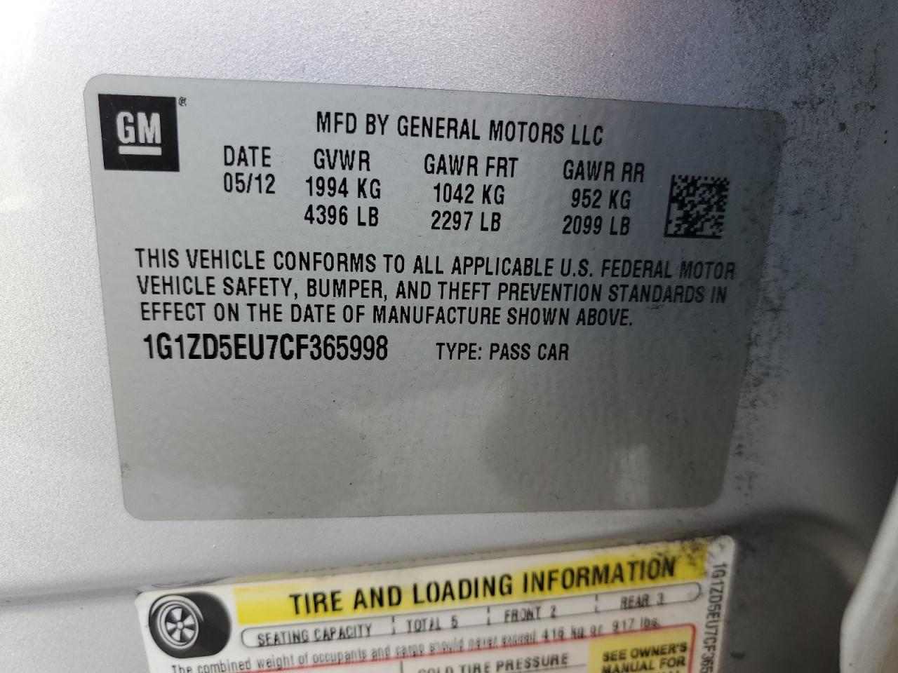 Chevrolet Malibu 2lt