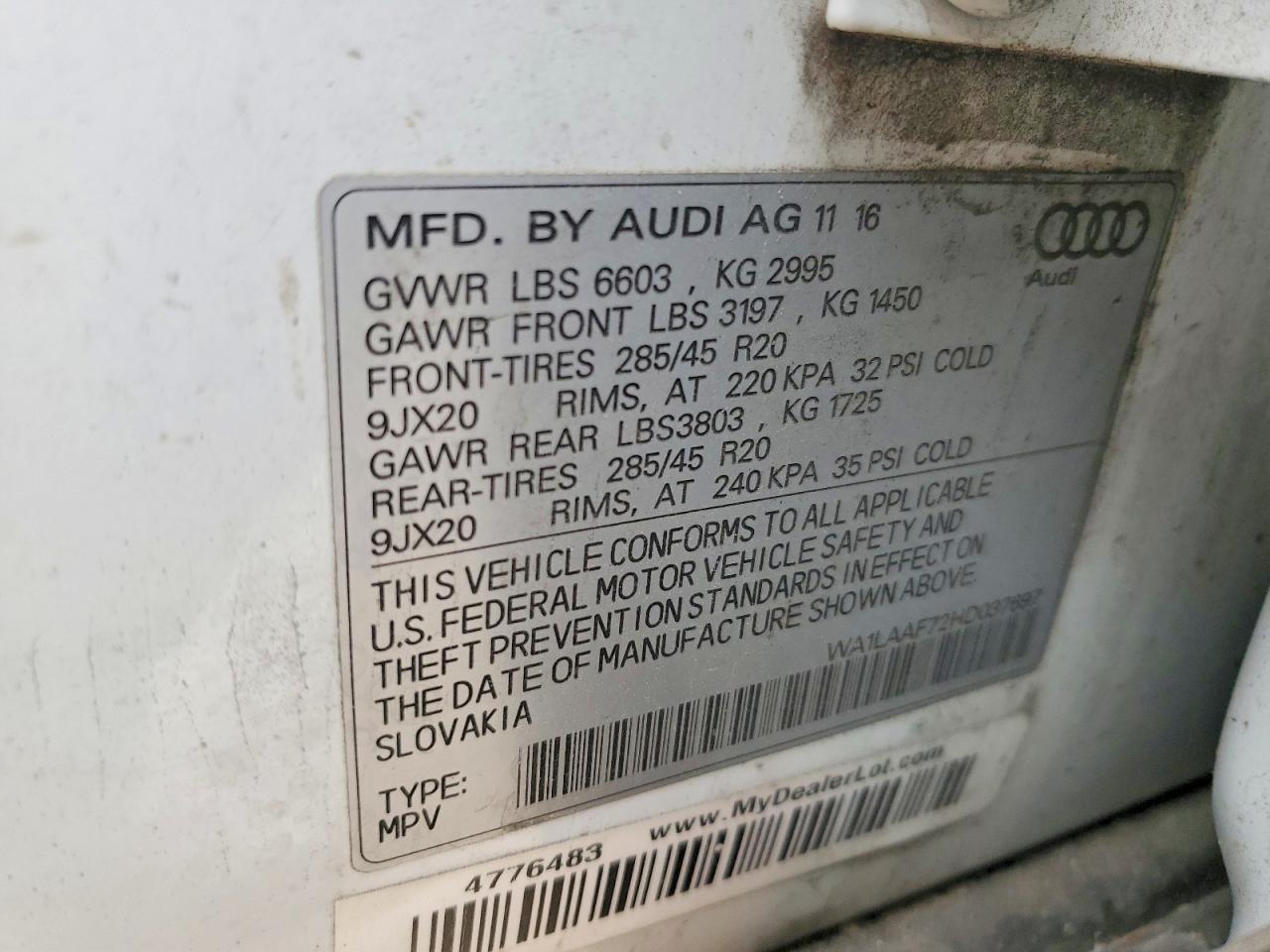 Audi Q7 Premium Plus