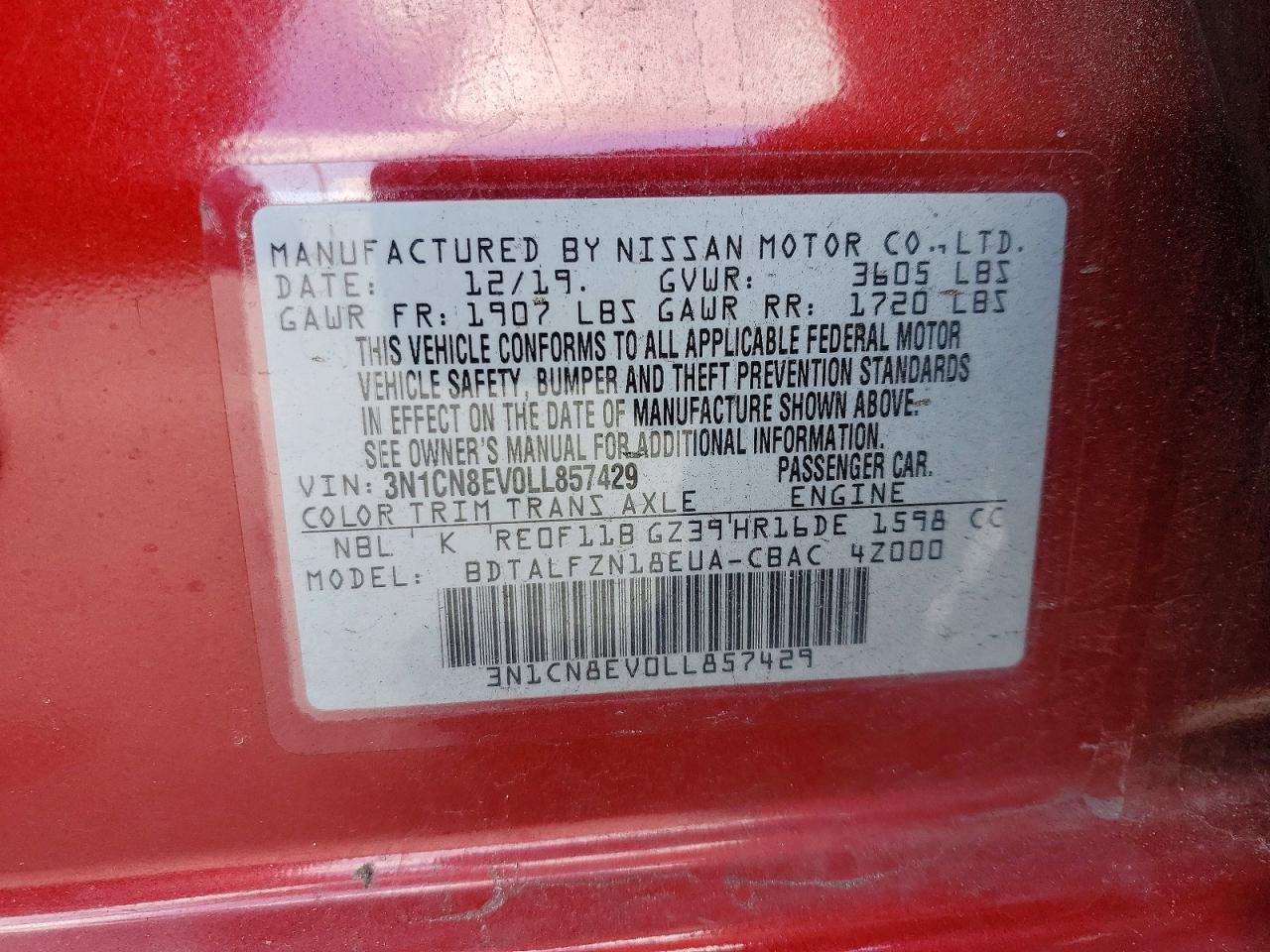 Nissan Versa Sv