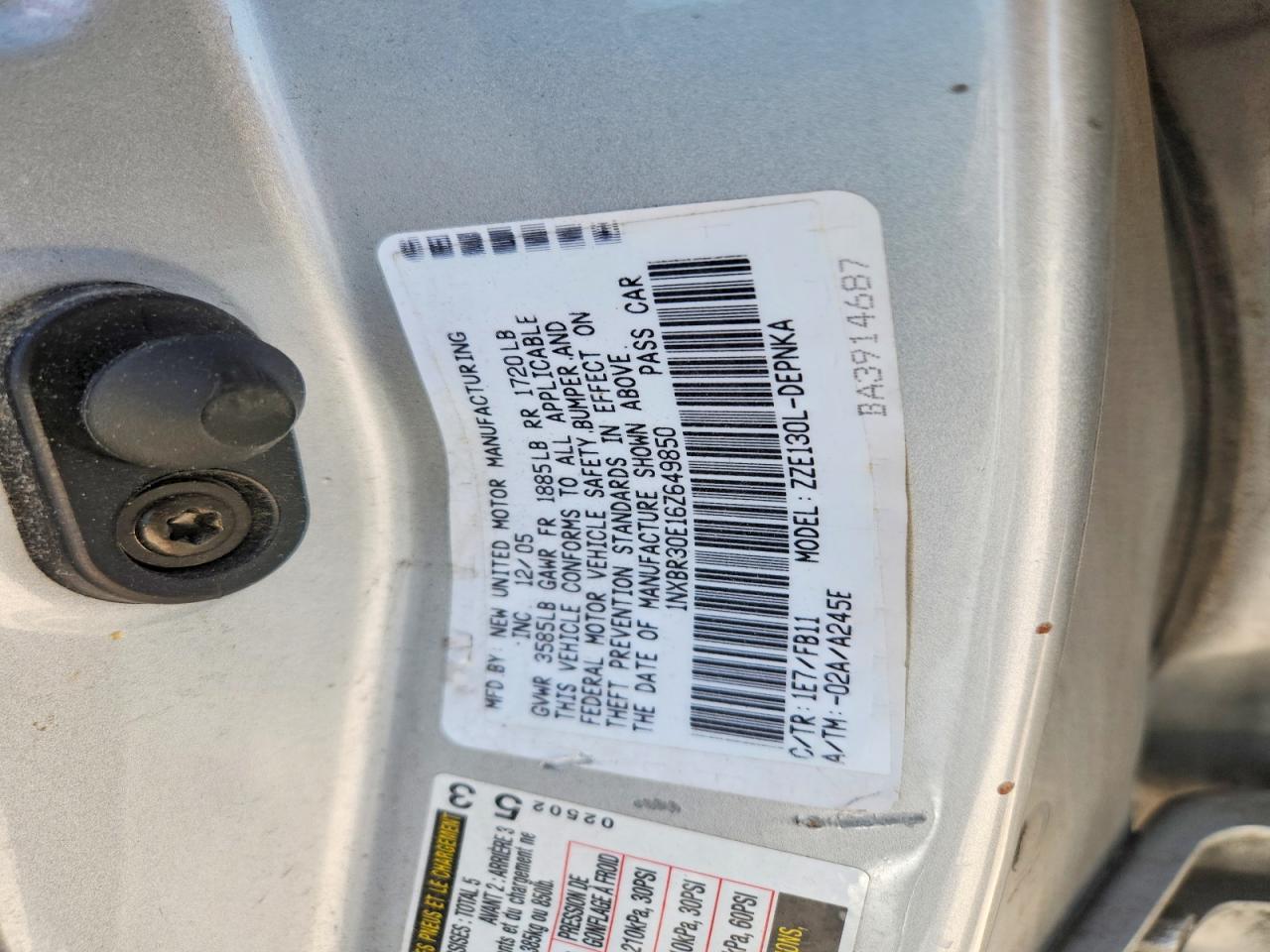Toyota Corolla Le