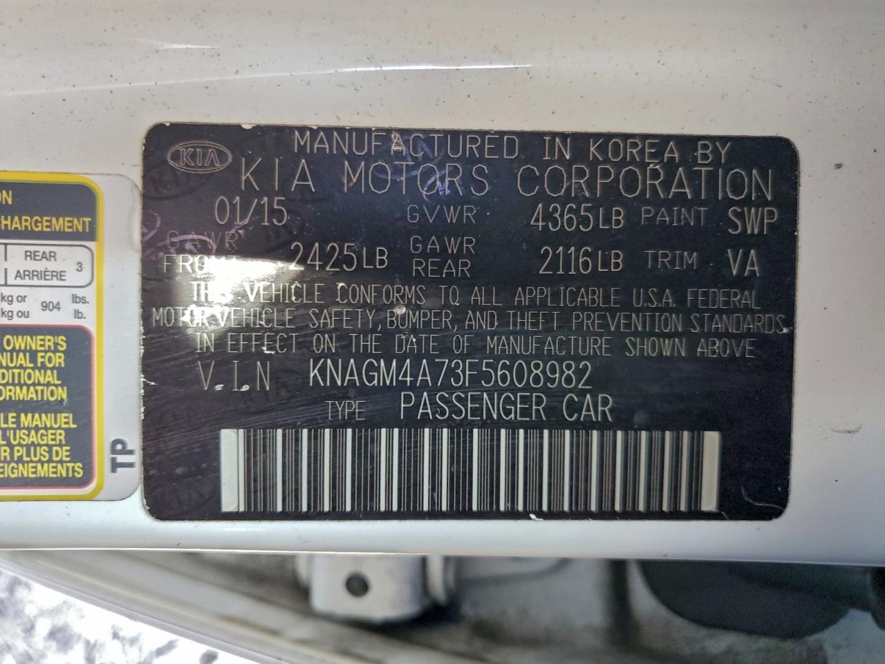 Kia Optima Lx