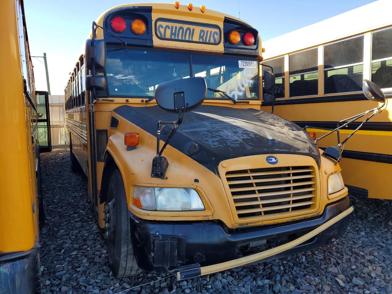 Salvage Blue Bird School Bus Image
