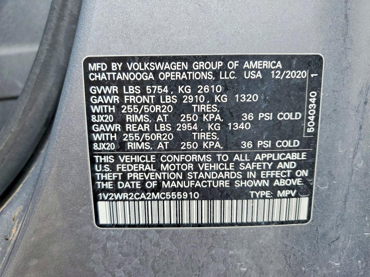 Volkswagen Atlas Se