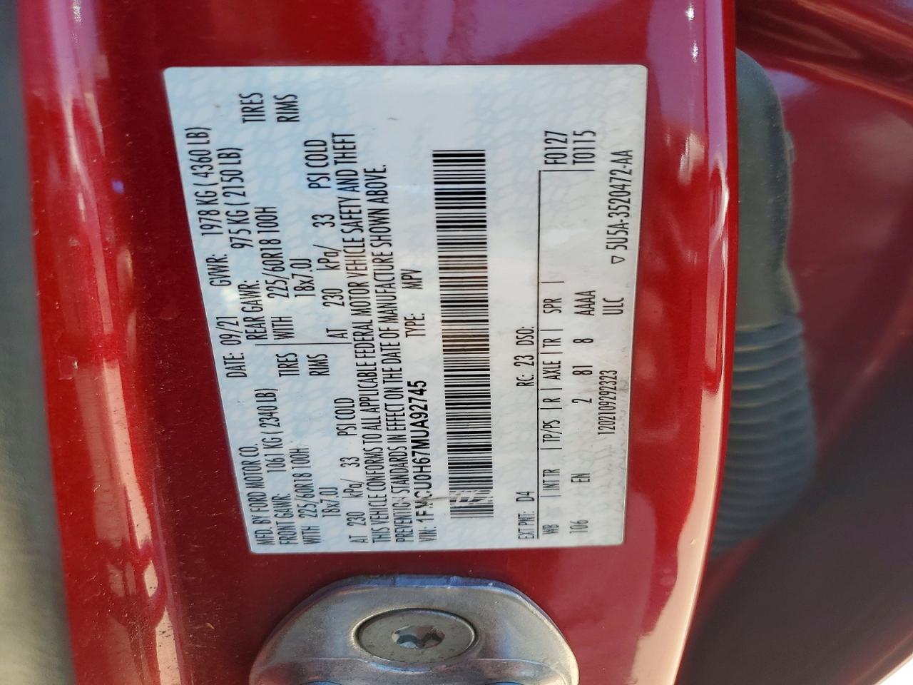 Ford Escape Sel