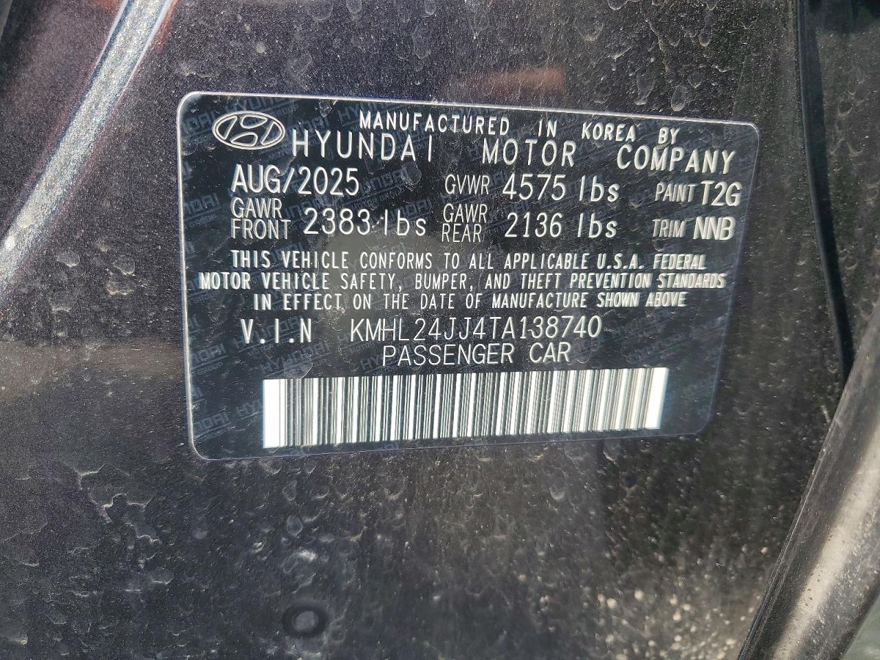 Hyundai SONATA Blue