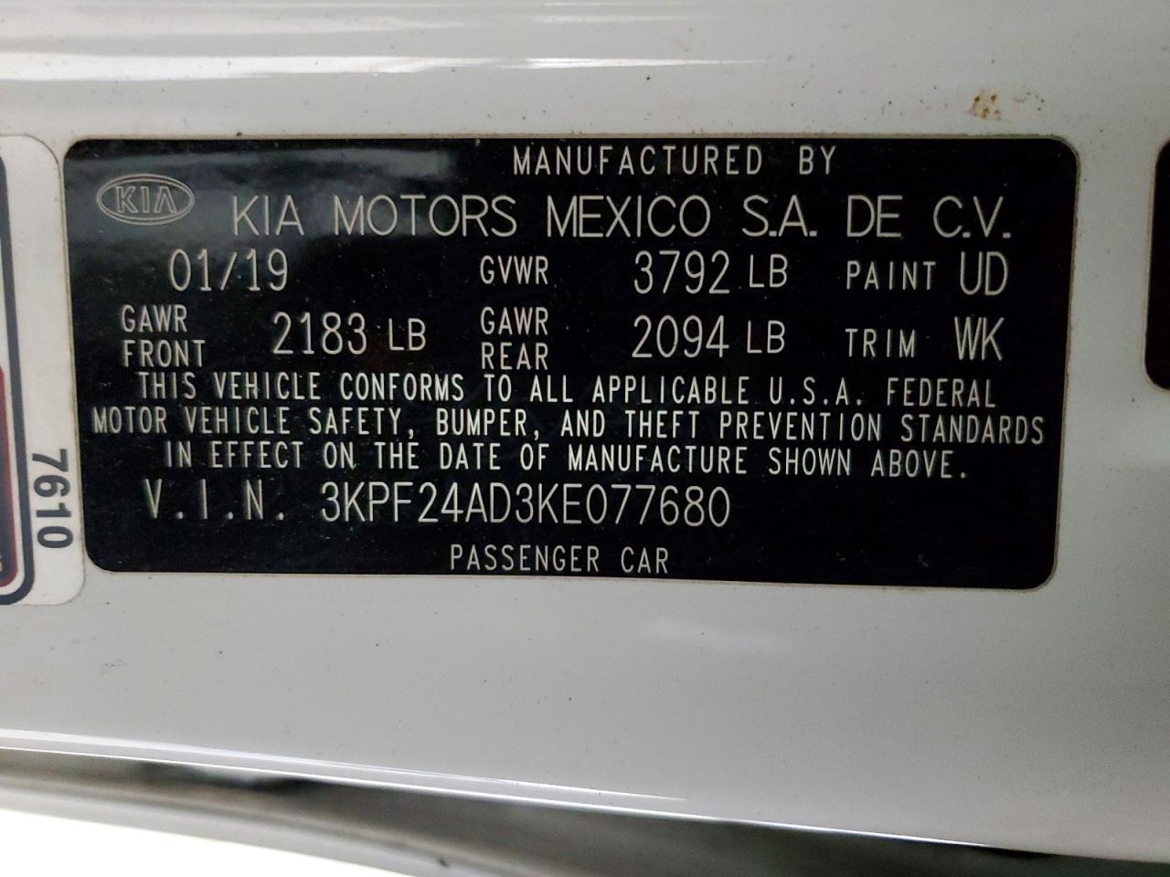 Kia Forte Lxs