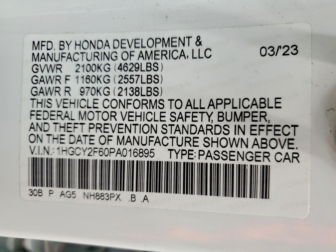 Honda Accord Hybrid Exl