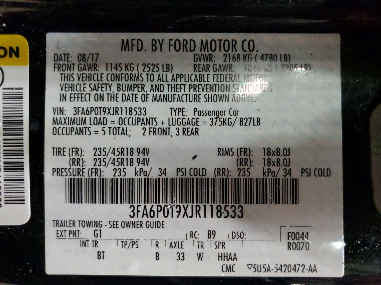 Ford Fusion Se
