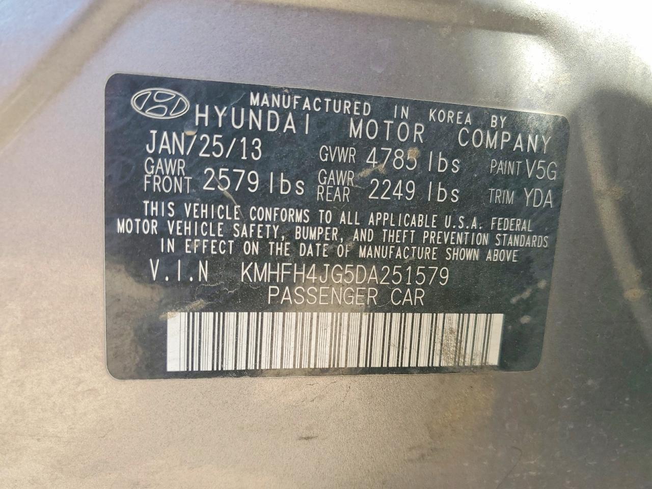 Hyundai Azera Base Base