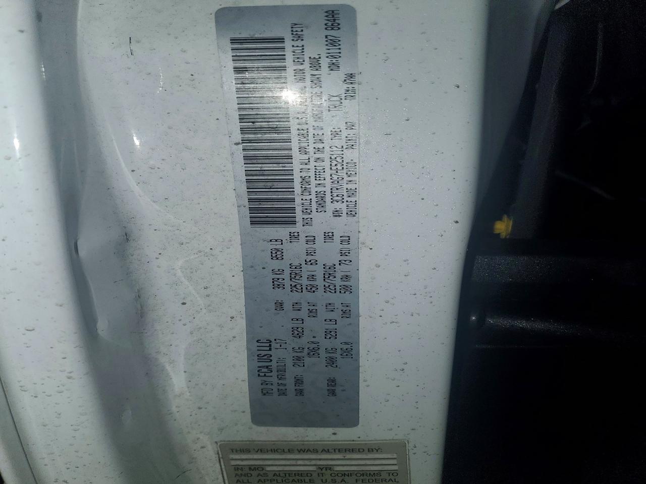 Ram Promaster 1500 Standard