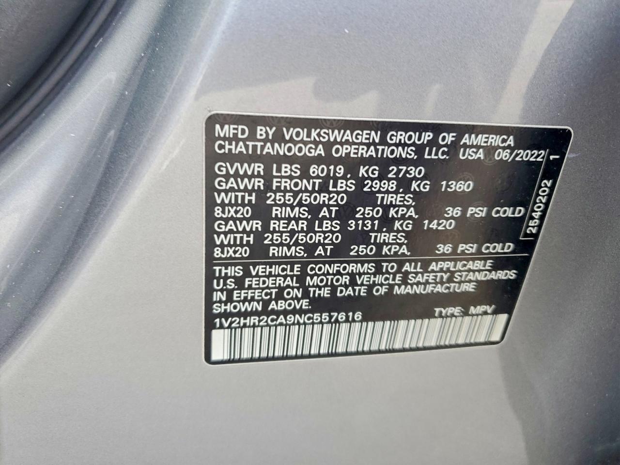 Volkswagen Atlas Se