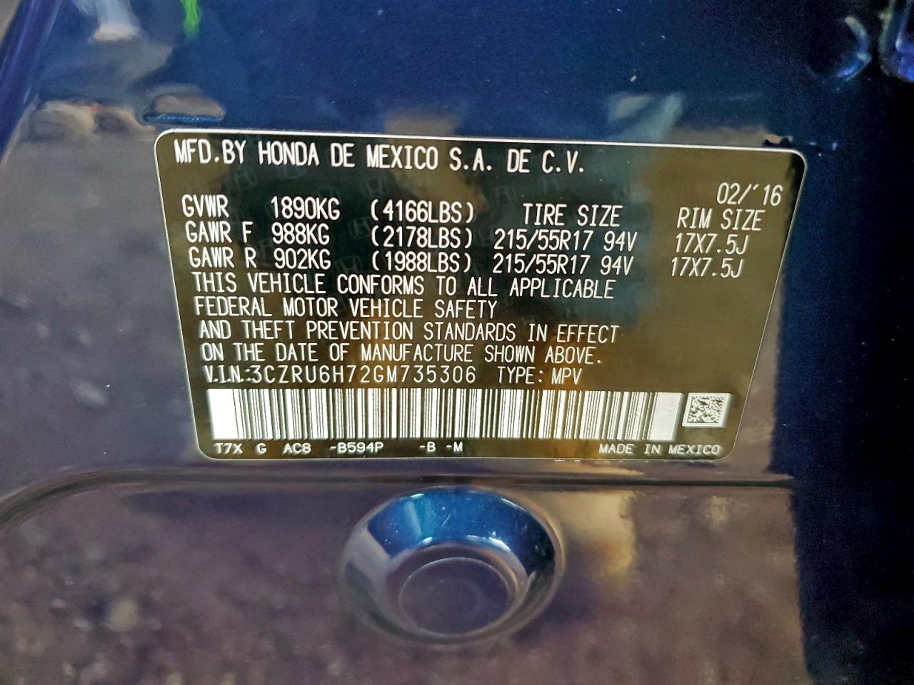 Honda HR-V Exl