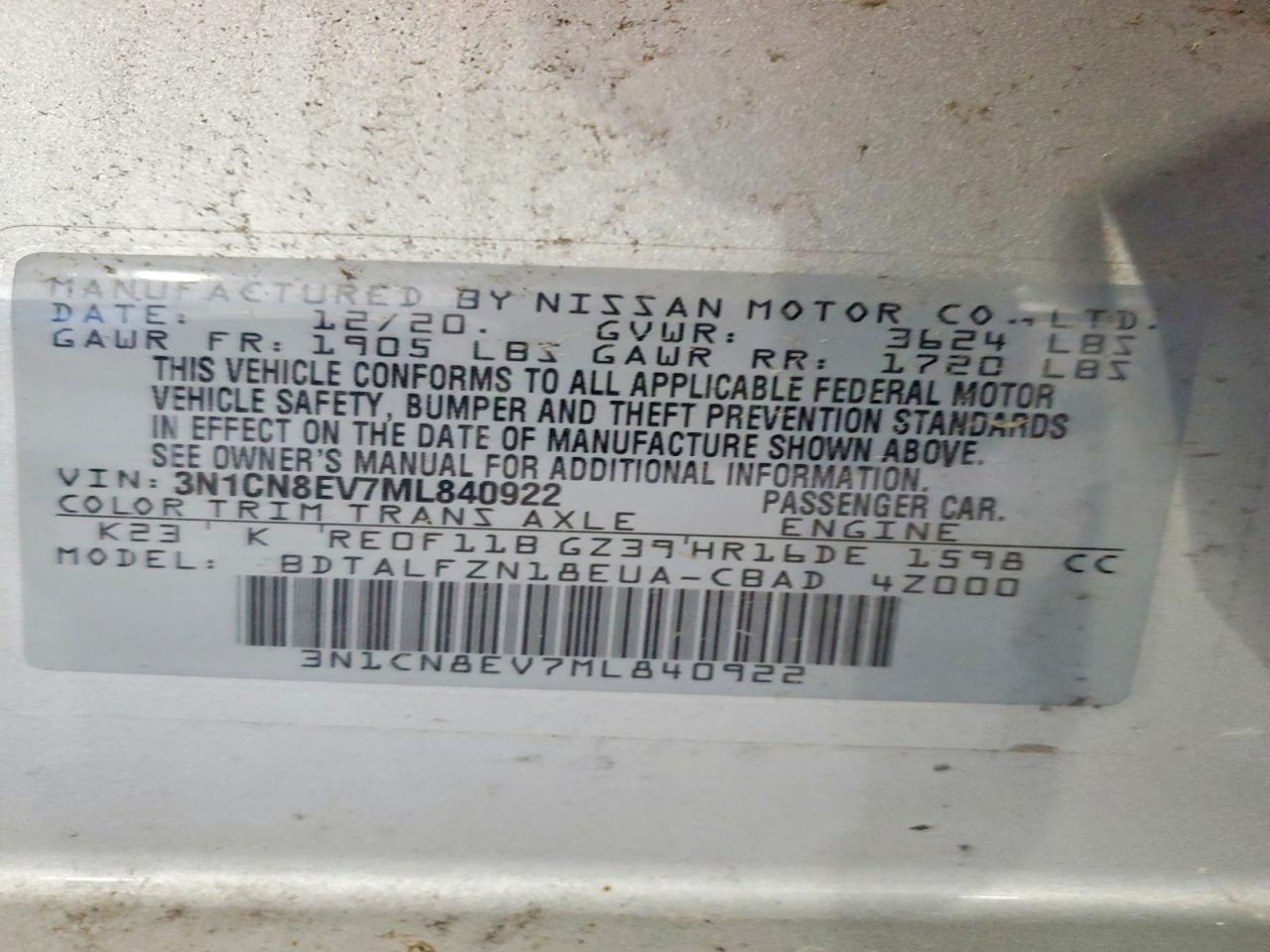 Nissan Versa Sv