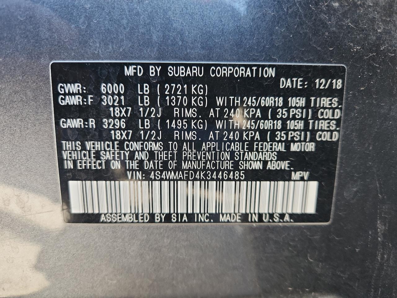 Subaru Ascent Premium