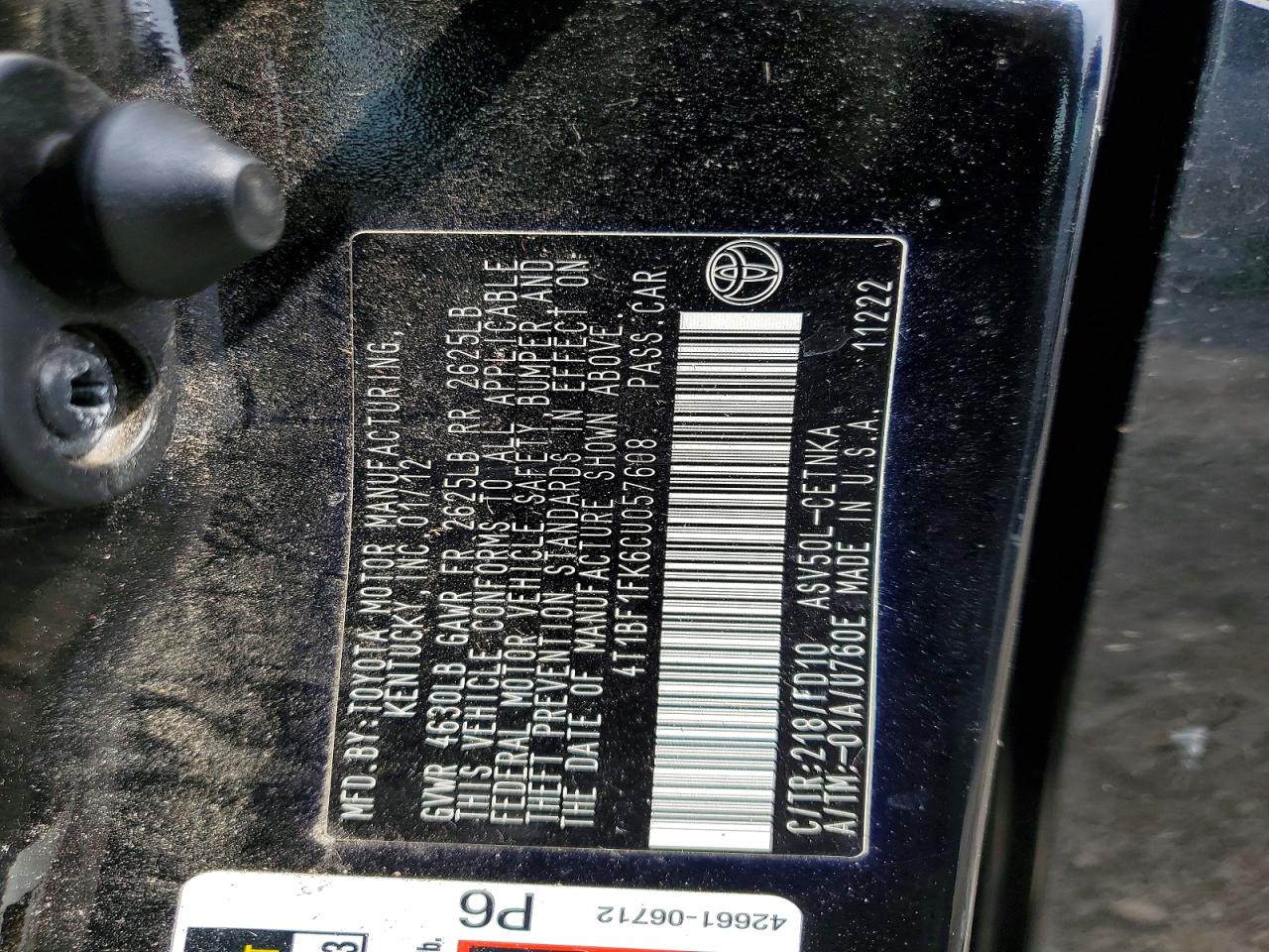 Toyota Camry Le