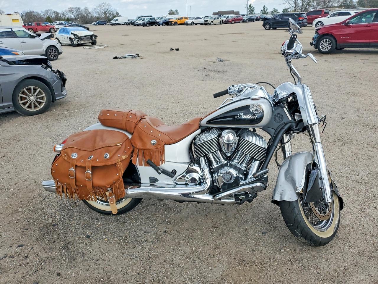 Salvage Indian Motorcycle Image