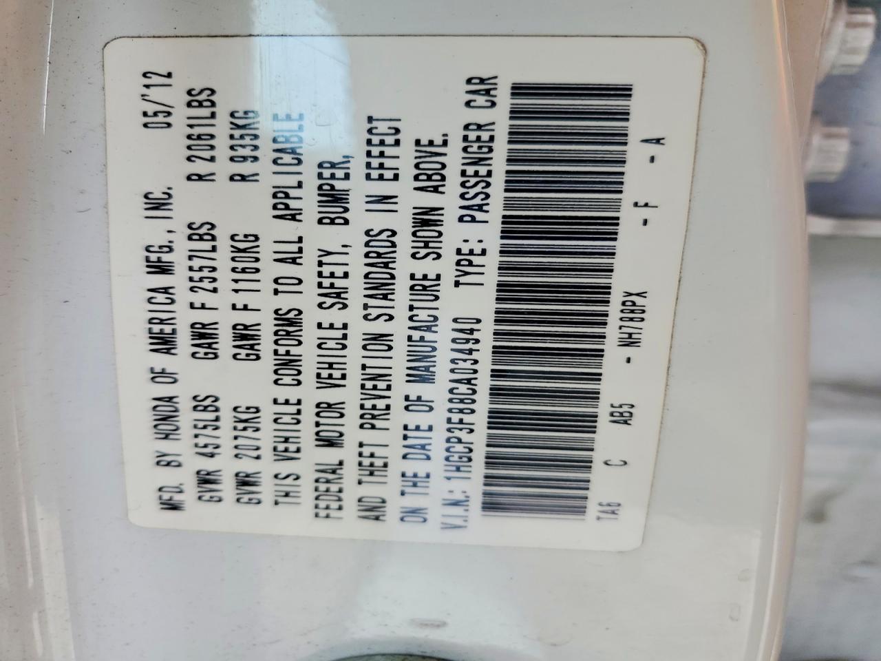 Honda Accord Exl