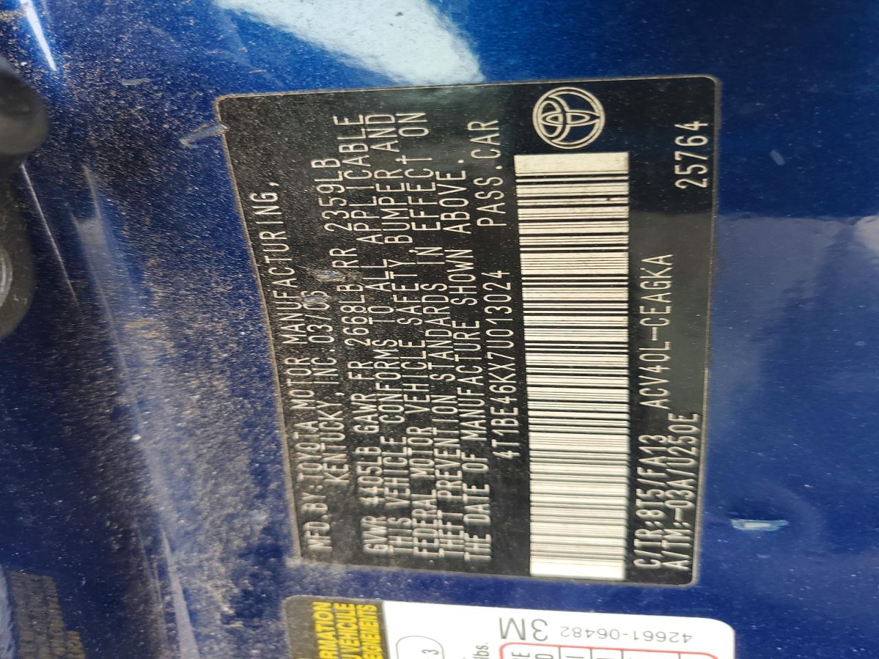 Toyota Camry Xle