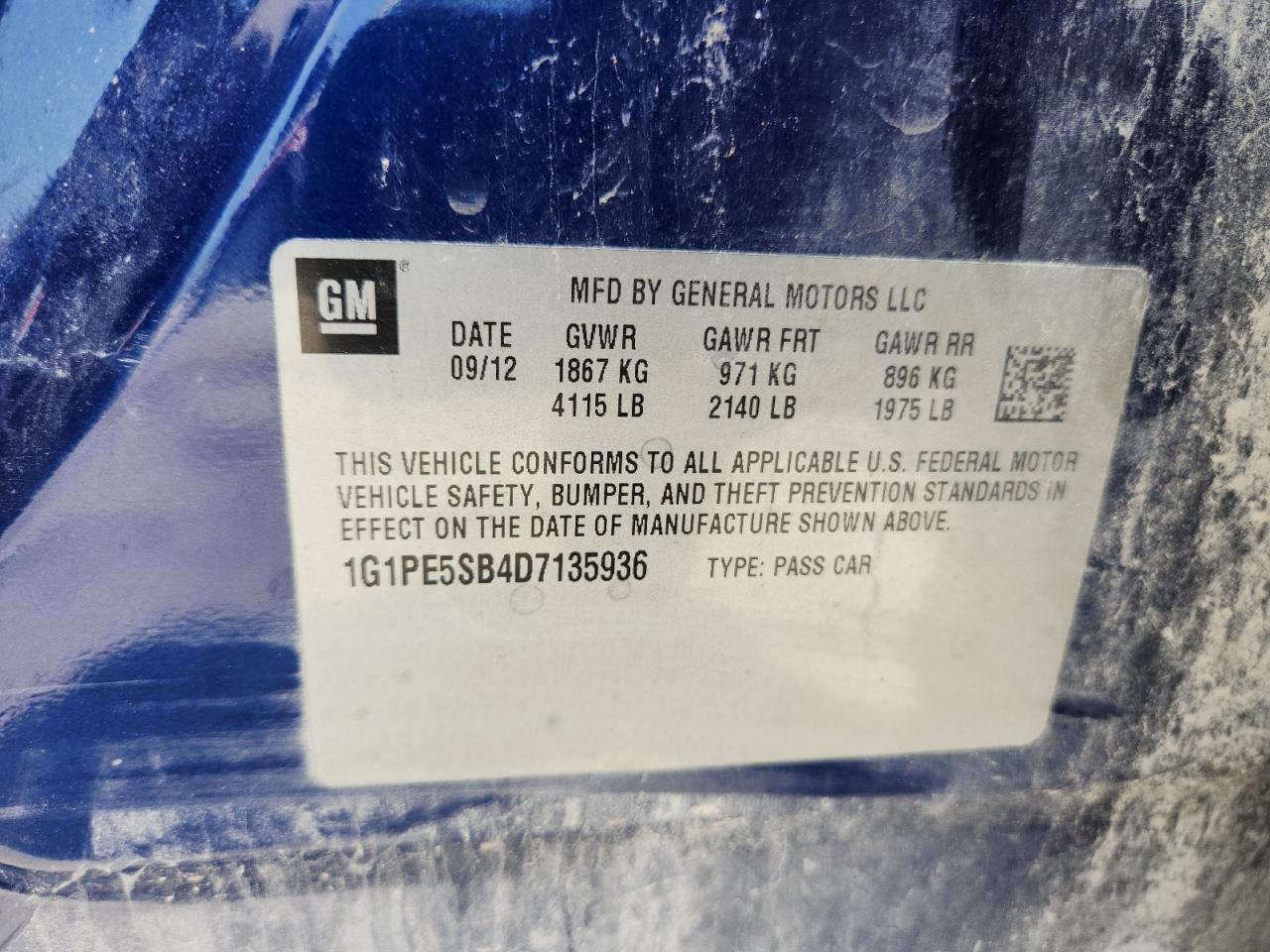 Chevrolet Cruze Lt