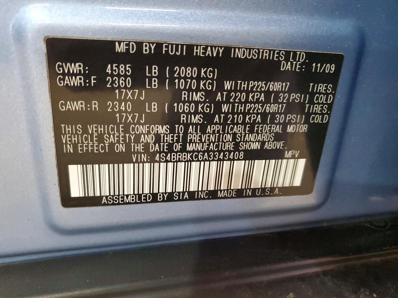 Subaru Outback 2.5i Limited