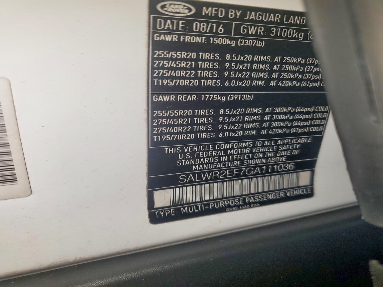 Land Rover Range Rover Sc