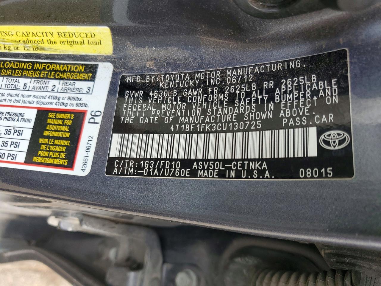 Toyota Camry Le