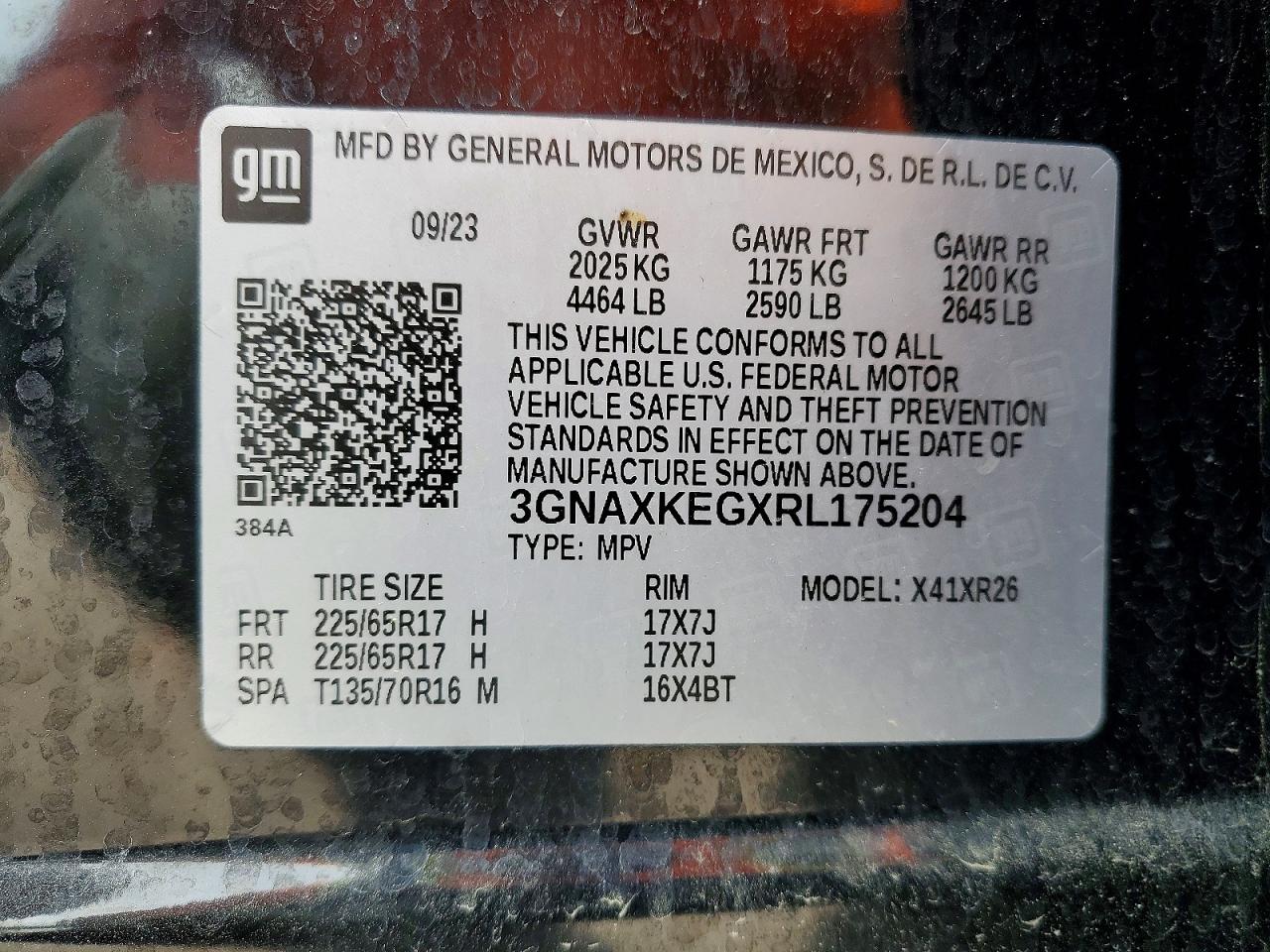 Chevrolet Equinox Lt