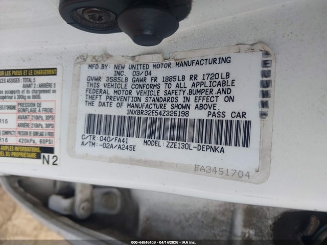 Toyota Corolla Le