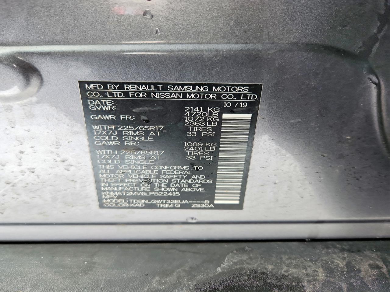 Nissan Rogue Sv