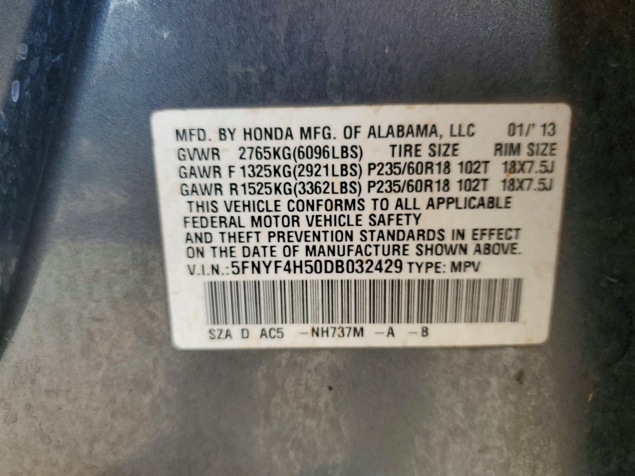 Honda Pilot Exl