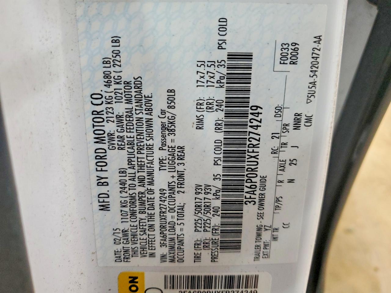 Ford Fusion Titanium Hev
