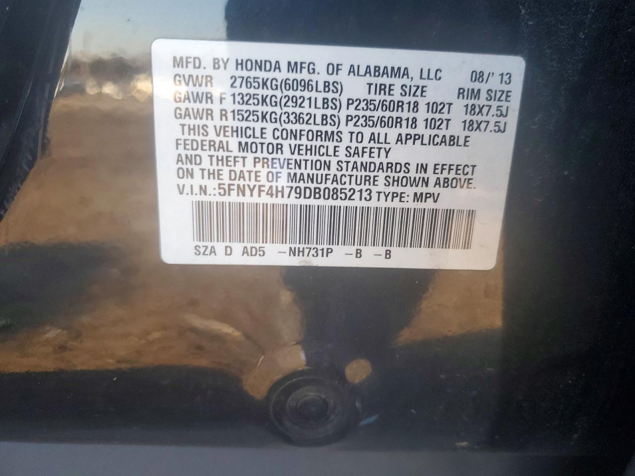 Honda Pilot Exln