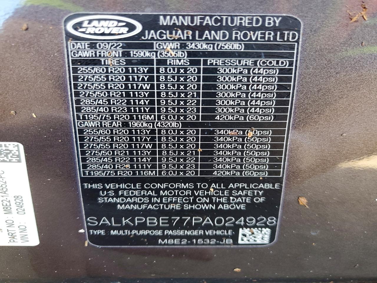 Land Rover Range Rover Se
