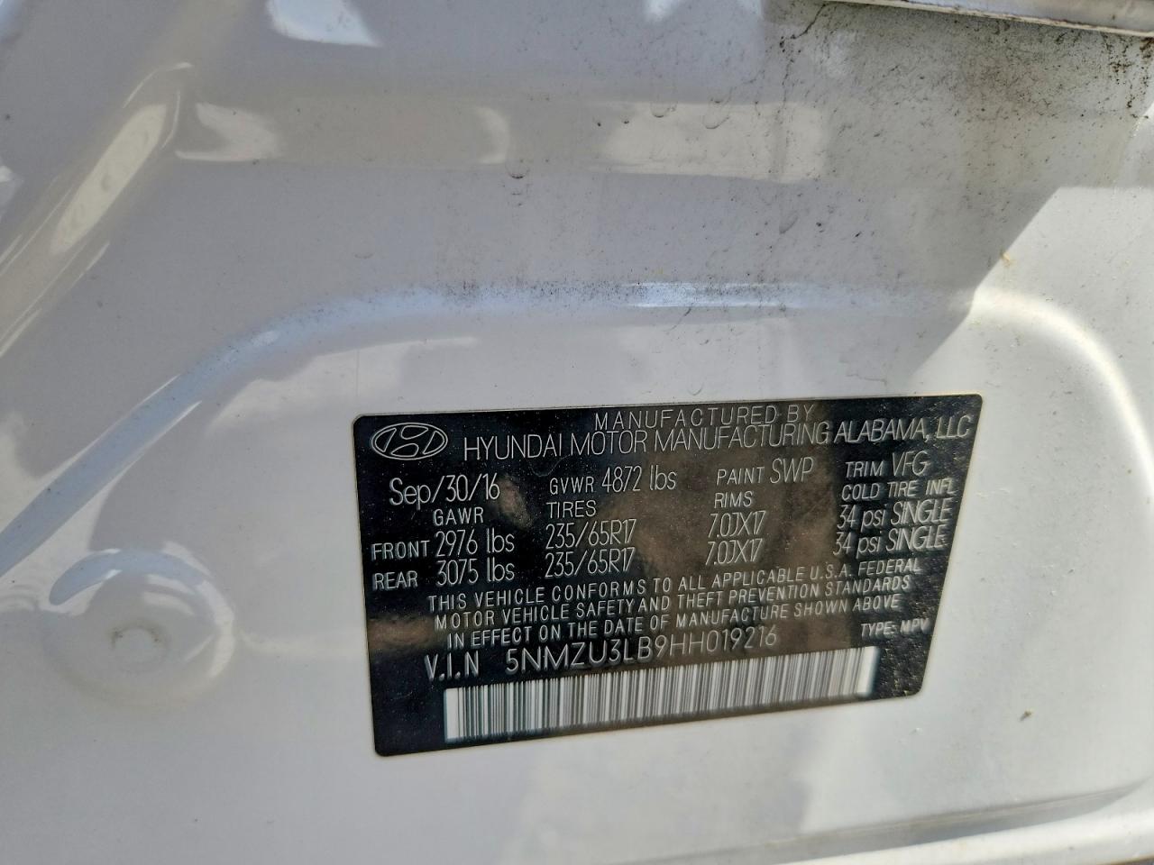 Hyundai SANTA FE 2.4l
