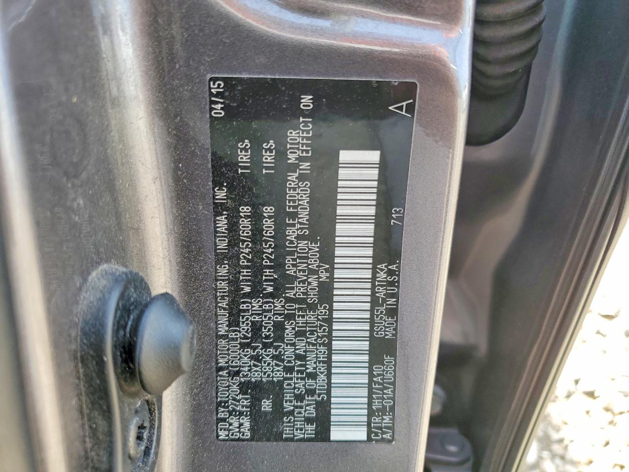 Toyota Highlander Le Plus