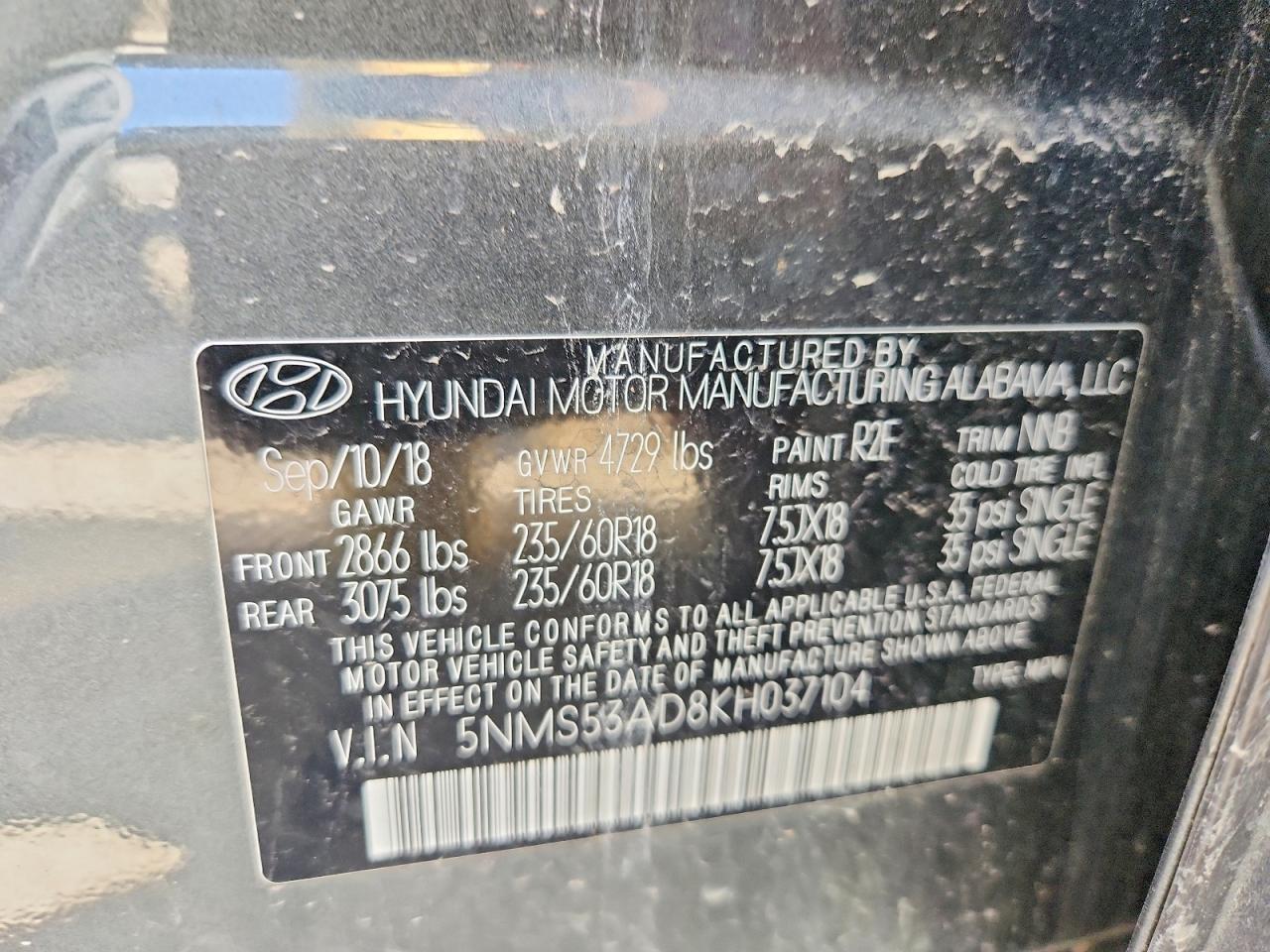 Hyundai SANTA FE Ultimate 2.4l