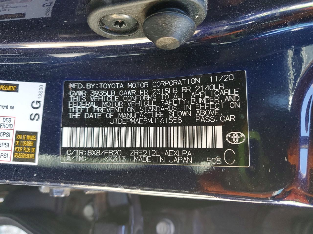 Toyota Corolla Le