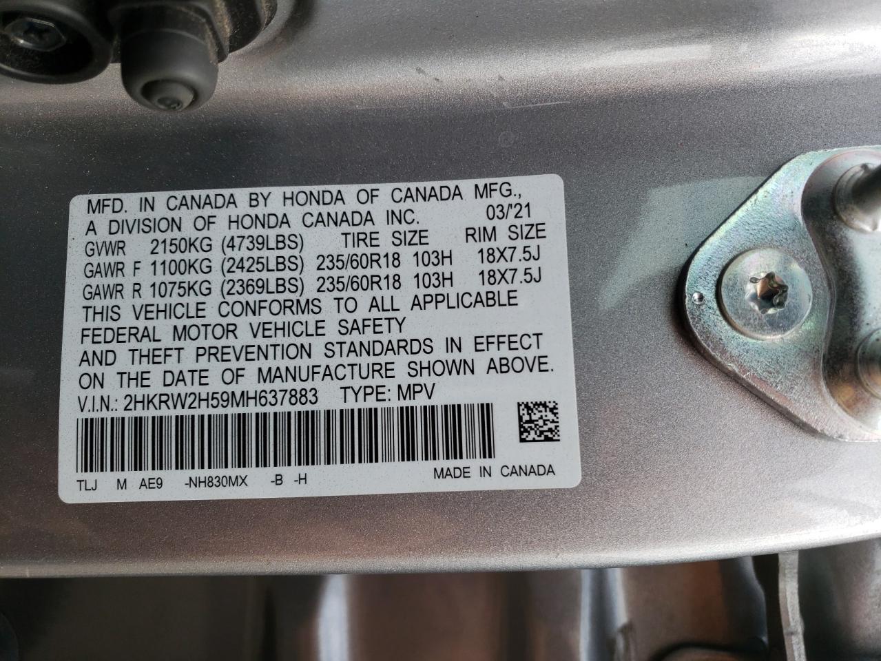 Honda Crv Ex