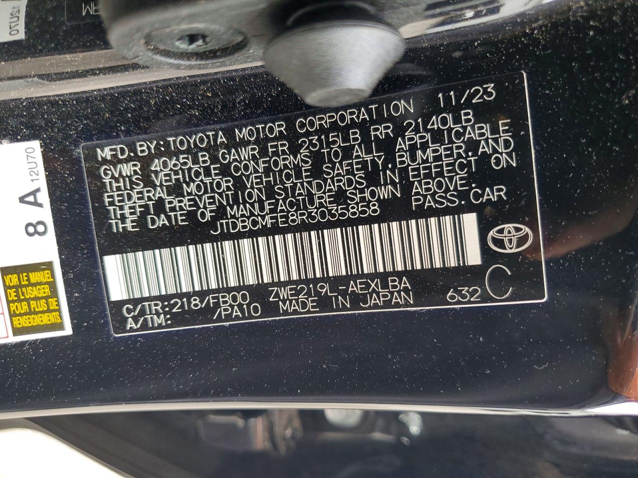 Toyota Corolla Le