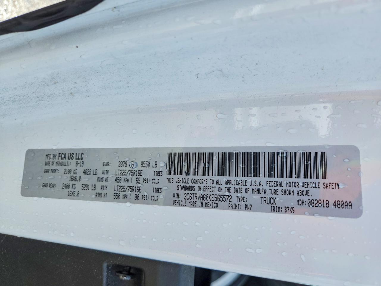 Ram Promaster 1500 Standard