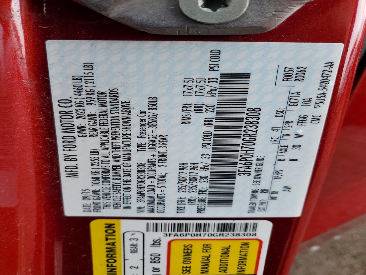 Ford Fusion Se