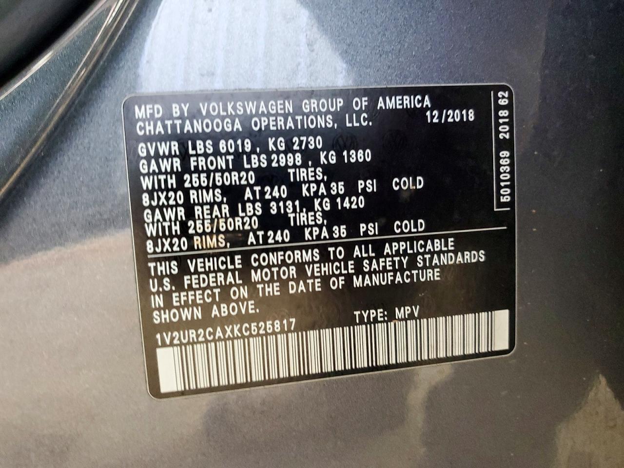 Volkswagen Atlas Se